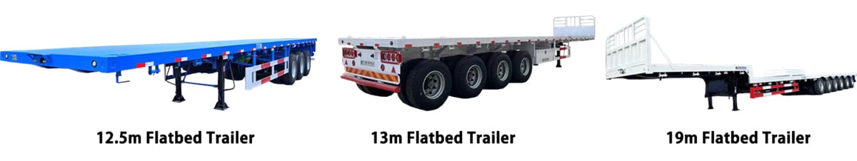 What Size is Semi Truck Flatbed Trailer for Sale In Costa Rica?
