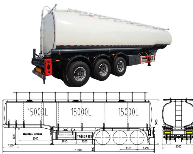 45000L Fuel Tanker Trailer