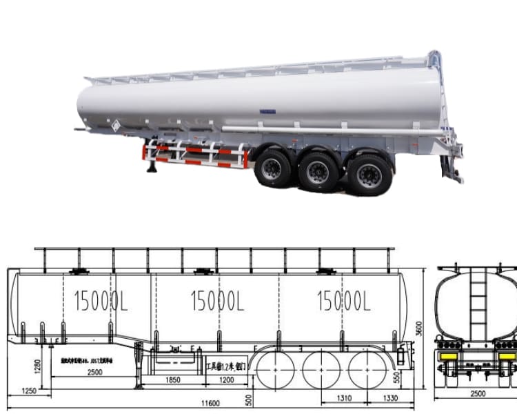 45000L Fuel Tanker Trailer