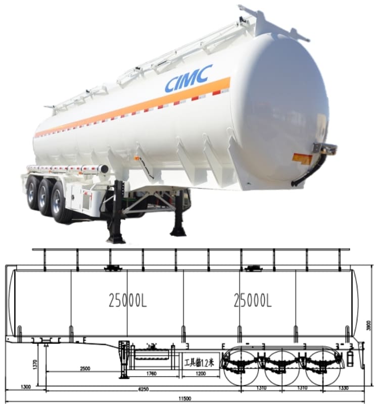 CIMC Trailers China Fuel Tanker 