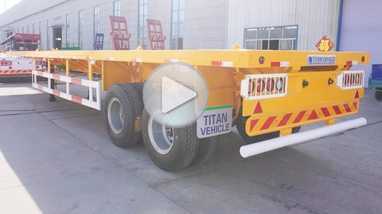 3 Axle 40 Foot Flatbed Trailer for Sale in Costa Rica