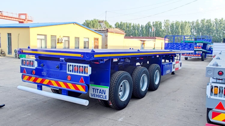 Tri Axle 40 Foot Trailer for Sale | Flatbed Semi Trailer for Sale in Costa Rica
