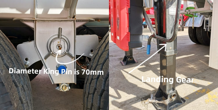 3 Axle 45000L Aluminum Tanker Trailer for Sale in Costa Rica