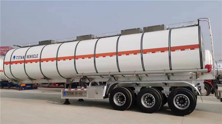 42000 Liters Aluiminum Tanker Semi Trailer with Insulation In Costa Rica