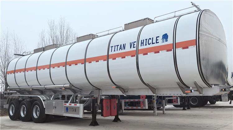 42000 Liters Aluiminum Tanker Semi Trailer with Insulation In Costa Rica