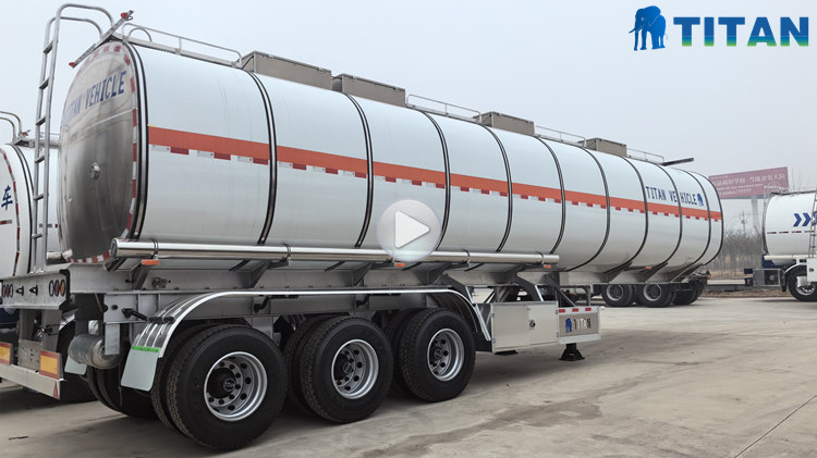 42000 Liters Aluminum Tanker Semi Trailer with Insulation In Costa Rica