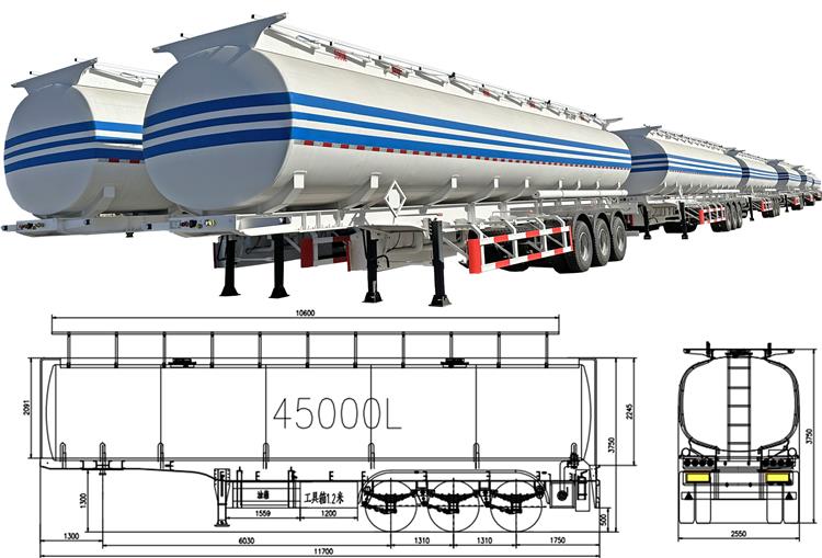 35000L Petrol Tanker Semi Trailer for Sale In Costa Rica