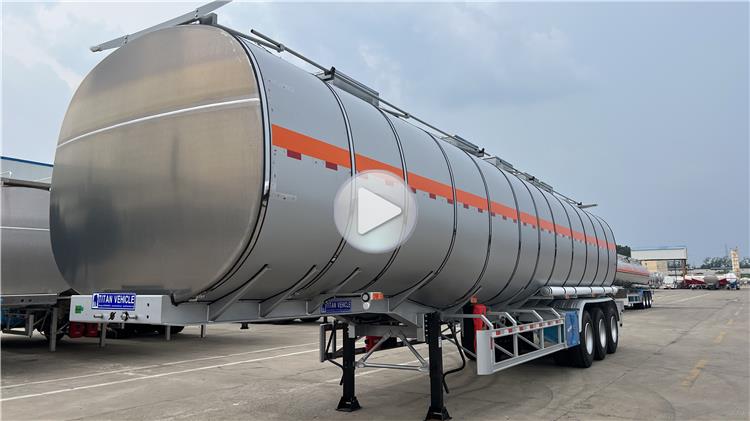 55,000 Liter Stainless Steel Tanker Trailer for Sale In Costa Rica