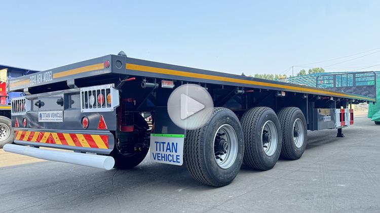 12.5m Tri Axle Trailer - Flatbed Semi Trailer for Sale In Costa Rica