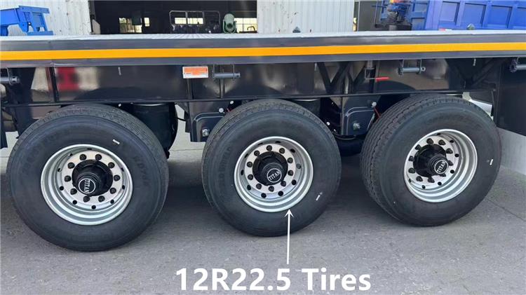 12.5m Tri Axle Trailer - Flatbed Semi Trailer for Sale In Costa Rica