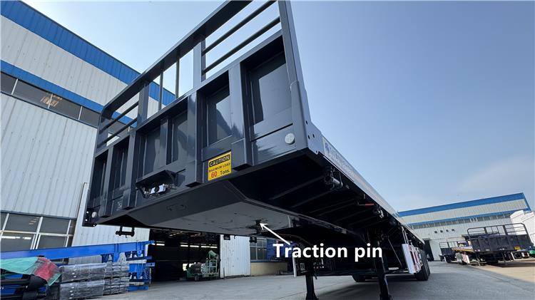 12.5m Tri Axle Trailer - Flatbed Semi Trailer for Sale In Costa Rica