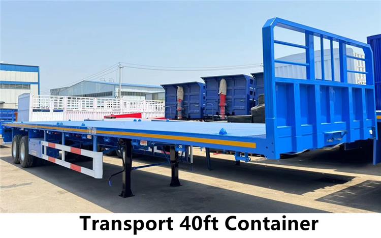 2 Axle Semi Truck Flatbed Tractor Trailer for Sale Price In Costa Rica Caldera