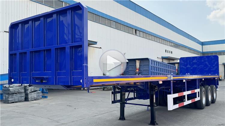 Triple Axle Flat Deck Trailer for Sale Price In Moin Costa Rica