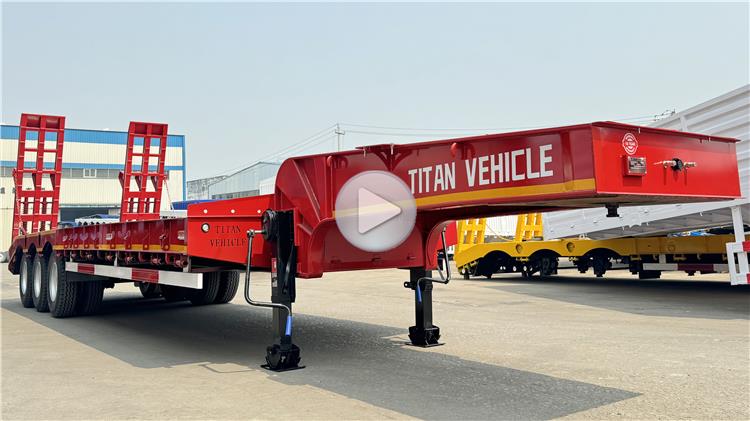 Tri Axle 60 Ton Lowbed Trailer for Sale In Costa Rica Moin