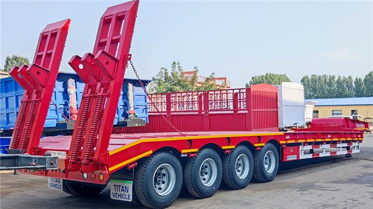 4 Axle Drop Deck Excavator Trailer Price in Costa Rica