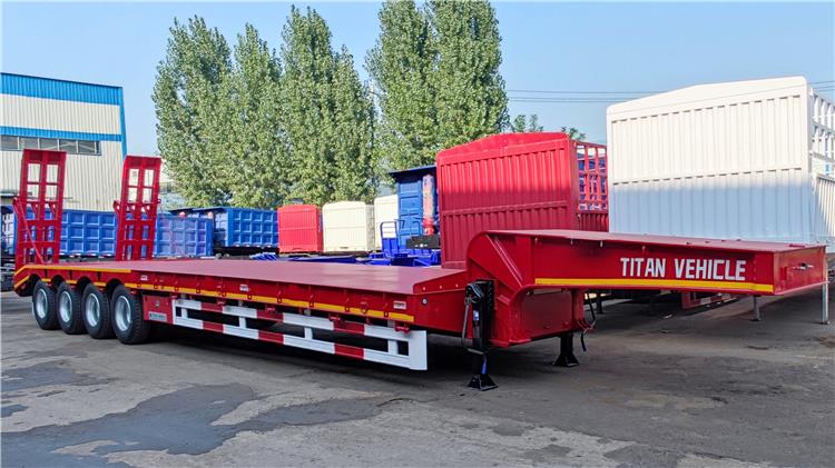 4 Axle Drop Deck Excavator Trailer Price in Costa Rica