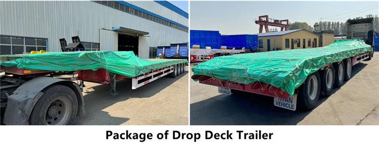 4 Axle Drop Deck Excavator Trailer Price in Costa Rica