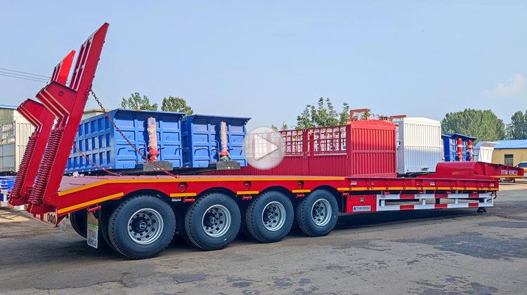 4 Axle Drop Deck Excavator Trailer Price in Costa Rica