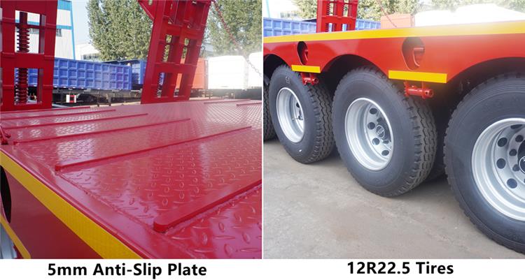 4 Axle Drop Deck Excavator Trailer Price in Costa Rica