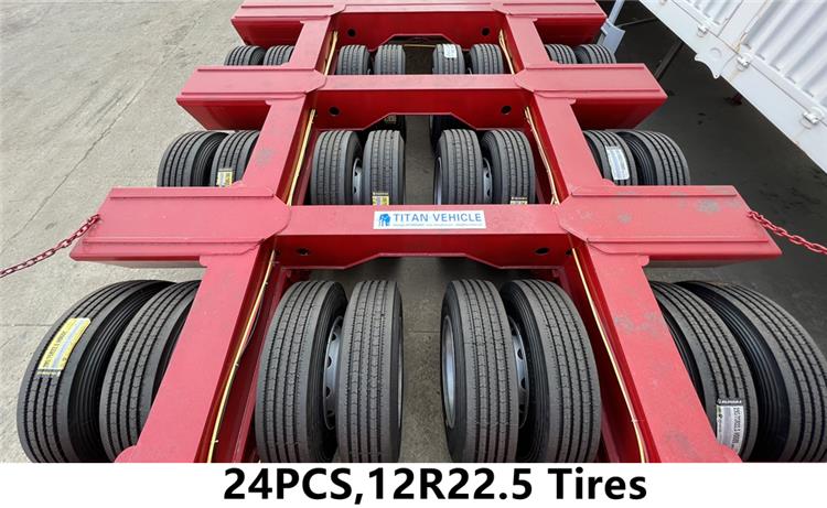 3 Line 6 Axle 120 Ton Lowbed Semi Trailer in Costa Rica San Jose