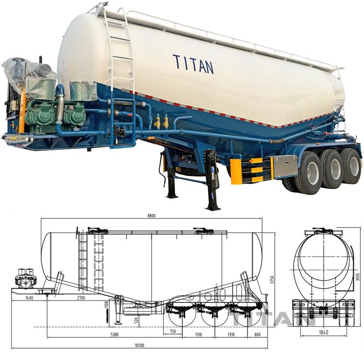 30CBM Dry Bulk Tanker Trailer - Silo Trailer for Sale In Costa Rica Crlim