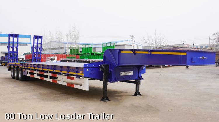 Tri Axle 80 Ton Low Loader Trailer for Sale in Costa Rica Caldera