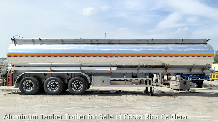 3 Axle 42000L Aluminum Tanker Trailer for Sale in Costa Rica Caldera