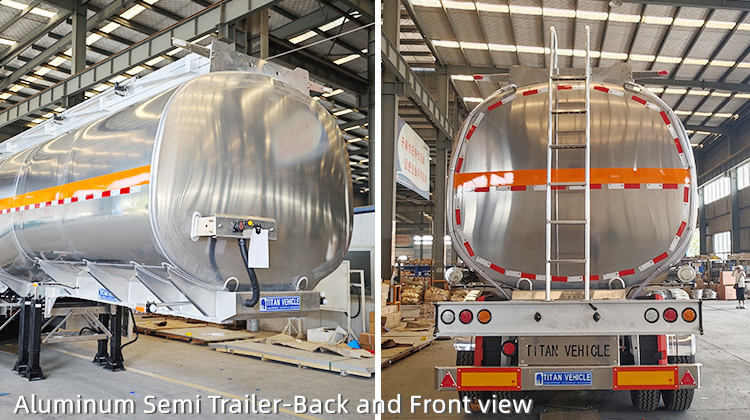 3 Axle 46000L Aluminum Semi Trailer | Aluminum Tanker for Sale in Costa Rica