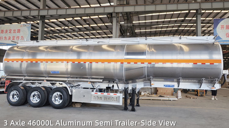 3 Axle 46000L Aluminum Semi Trailer | Aluminum Tanker for Sale in Costa Rica