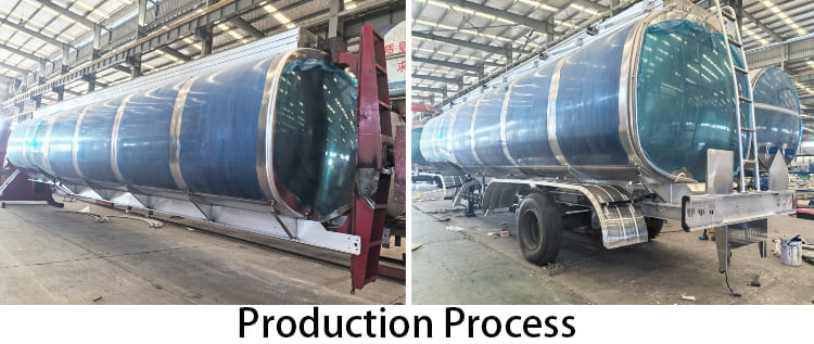 45000 Litres Aluminum Semi Tanker Trailer for Sale in Costa Rica, Puerto Caldera