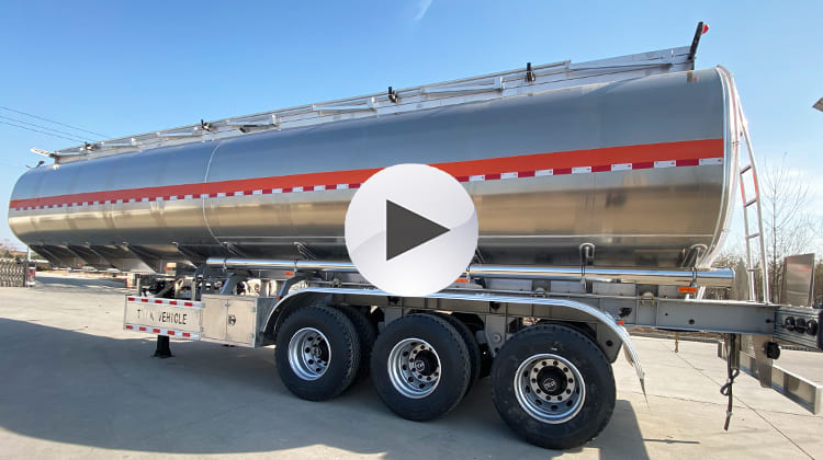 Tri Axle Aluminum Tanker Truck Trailer for Sale in Costa Rica, Puerto Limon