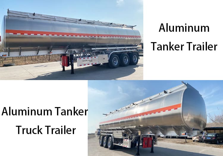 Tri Axle Aluminum Tanker Truck Trailer for Sale in Costa Rica, Puerto Limon