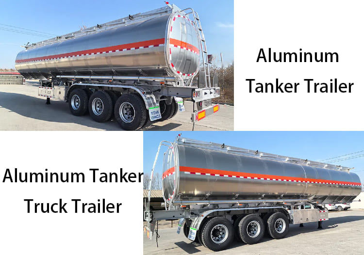 Tri Axle Aluminum Tanker Truck Trailer for Sale in Costa Rica, Puerto Limon
