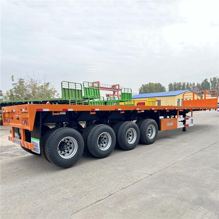 4 Axle 48ft Flatbed Truck Trailer