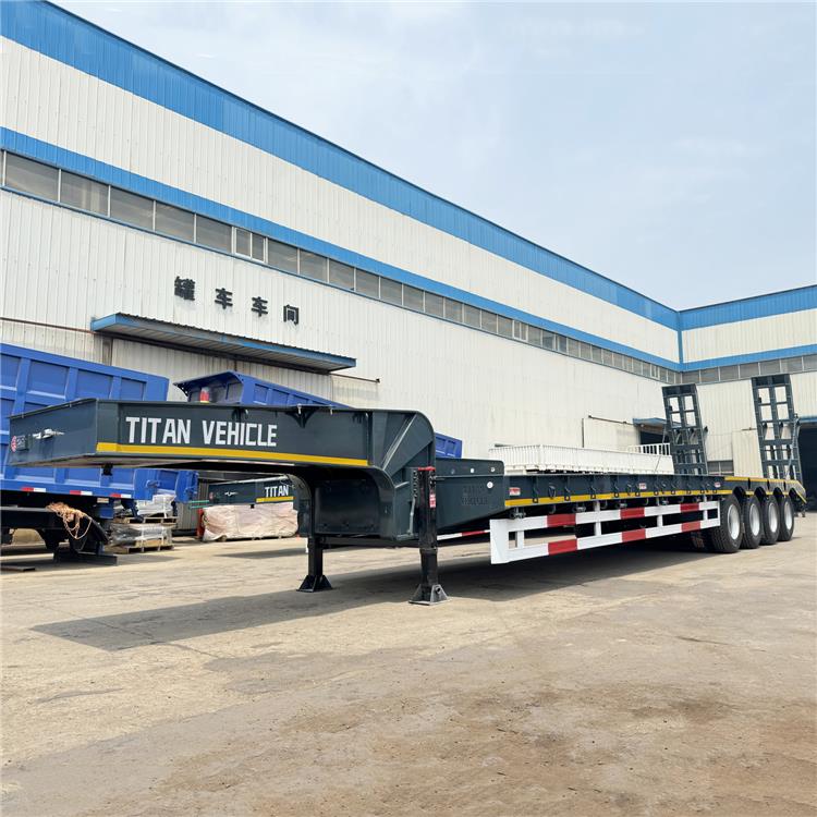 100 T Low Bed Truck Trailer
