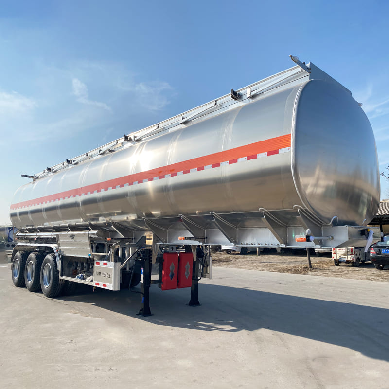 Tri Axle Aluminum Tanker Truck Trailer