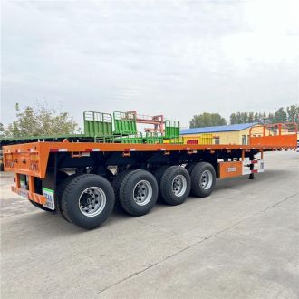 4 Axle 48ft Flatbed Truck Trailer